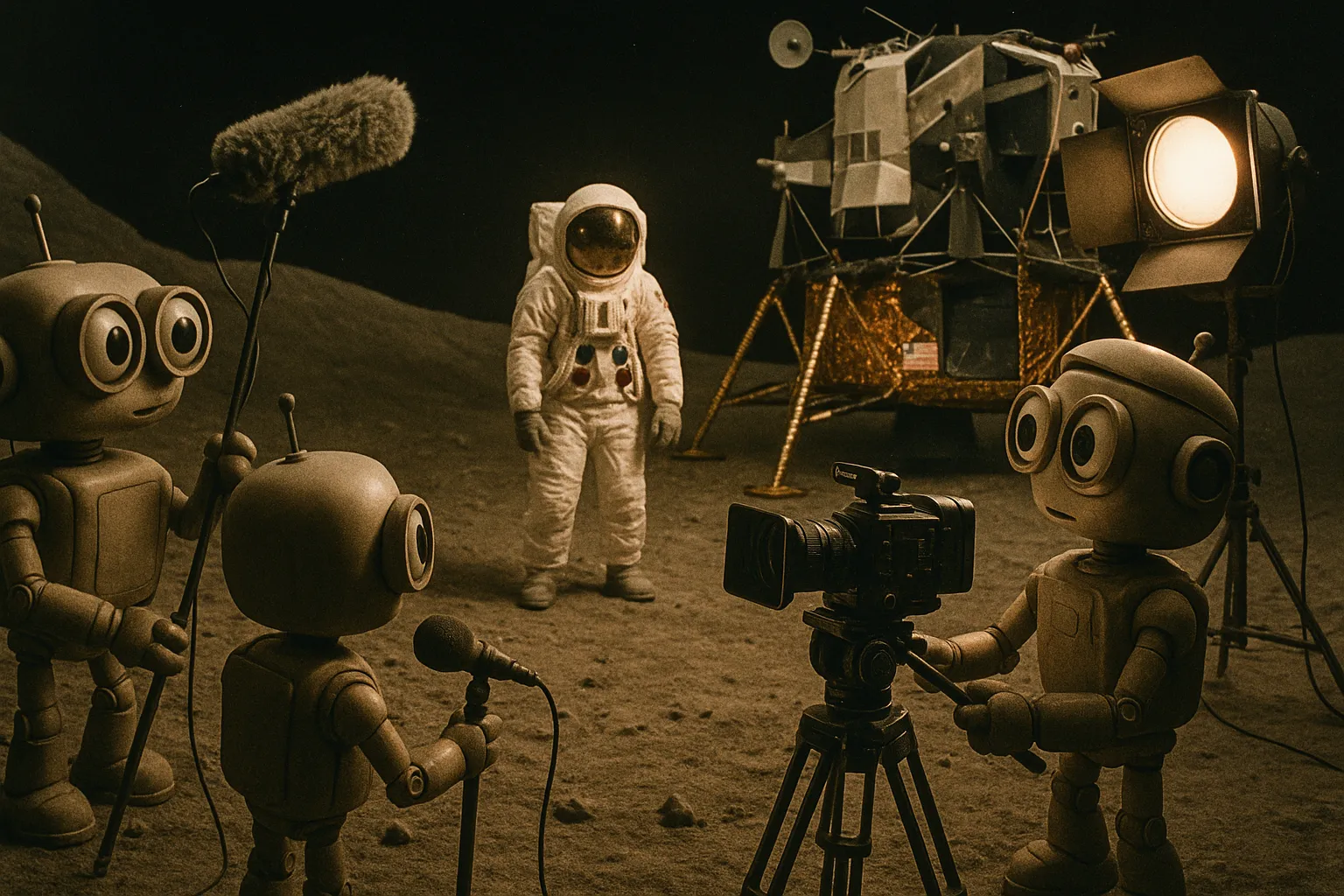 AI-generated video creation interface showing Veo 3 in action